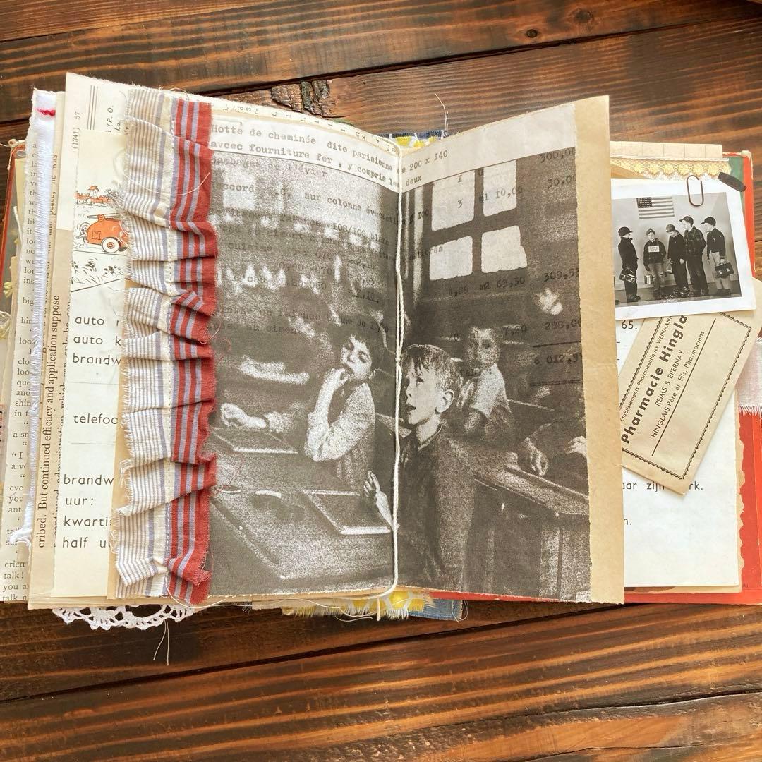 junk journal ジャンクジャーナル雑記帳　平袋付き