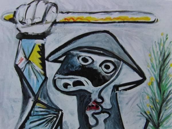 パブロ・ピカソ、道化師、希少レゾネ、新品額装付