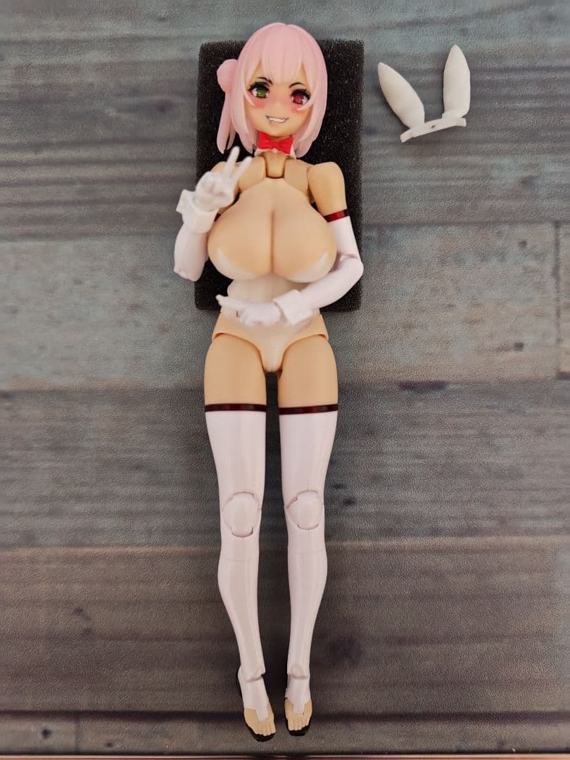 muscuto 白バニー メガミデバイス 改造 PUNI☆MOFU