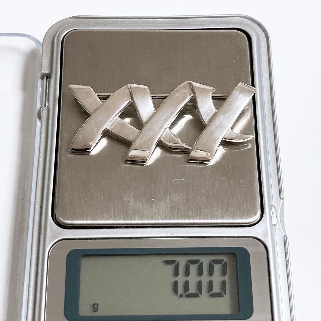 Tiffany&Co. ティファニー トリプル キス xxx ブローチ シルバー