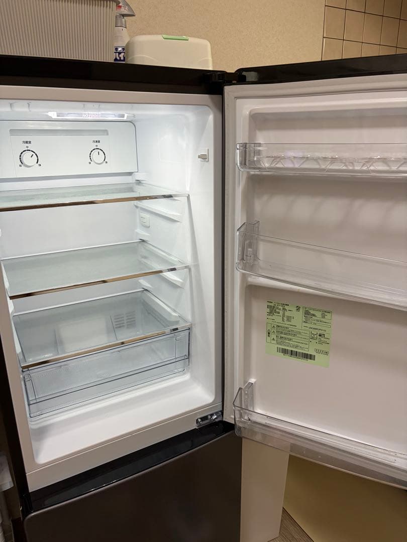 Haier冷蔵庫2ドア冷凍冷蔵庫アッシュブラック右開き175L JR-F18KS