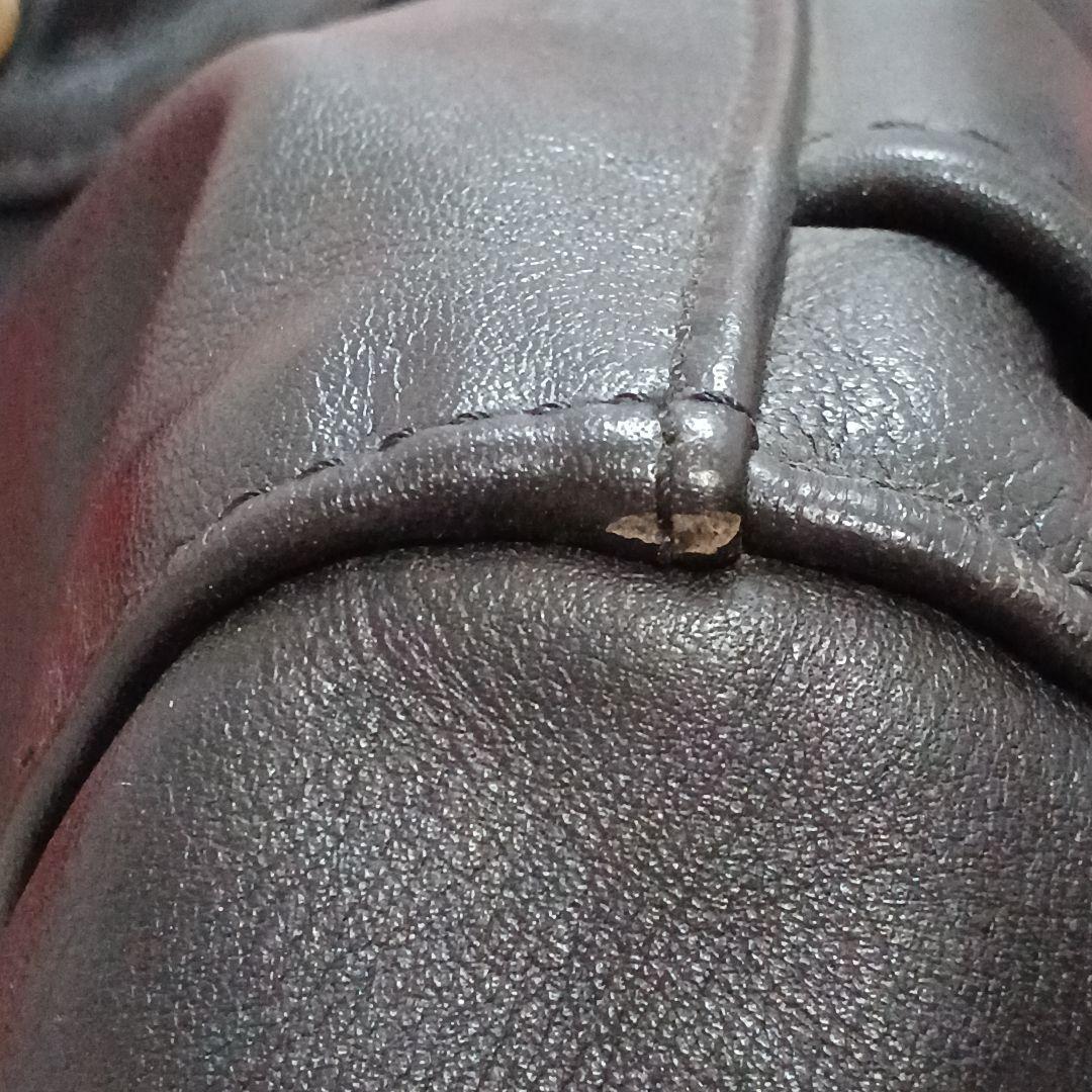 バンソン レザージャケット シングルライダース 革ジャン 38 黒 インナー付き