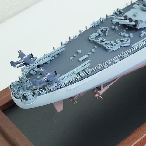 アメリカ海軍 戦艦ミズーリ 精密模型 フランクリン・ミント製 1/550