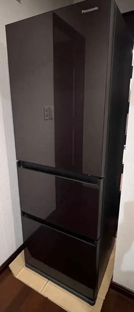 【美品】Panasonic 冷蔵庫 NR-C343GC-T 右開き 幅59cm