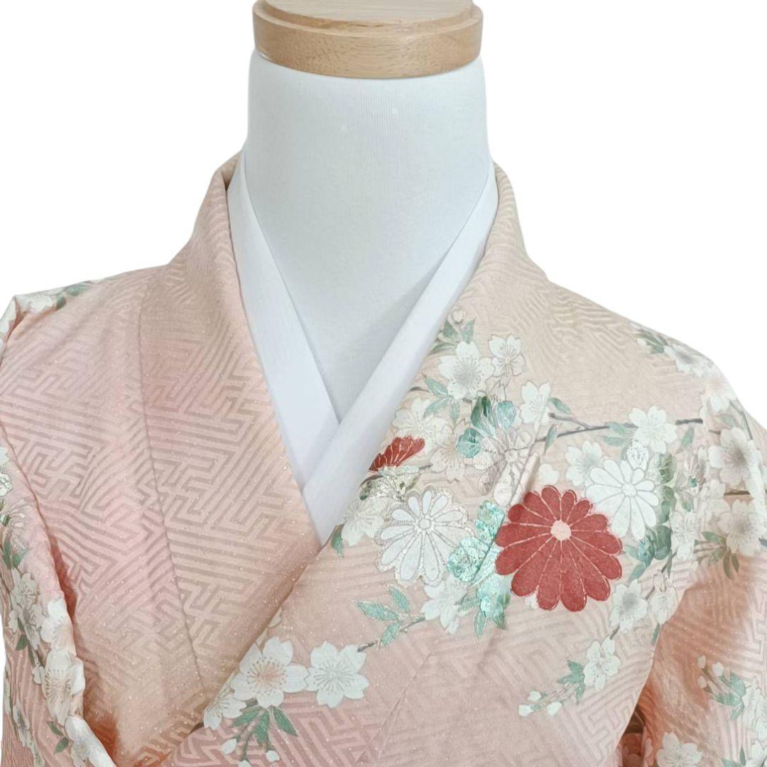 LULU91 着物 振袖 ピンクオレンジ グラデーション 花 やまと謹製