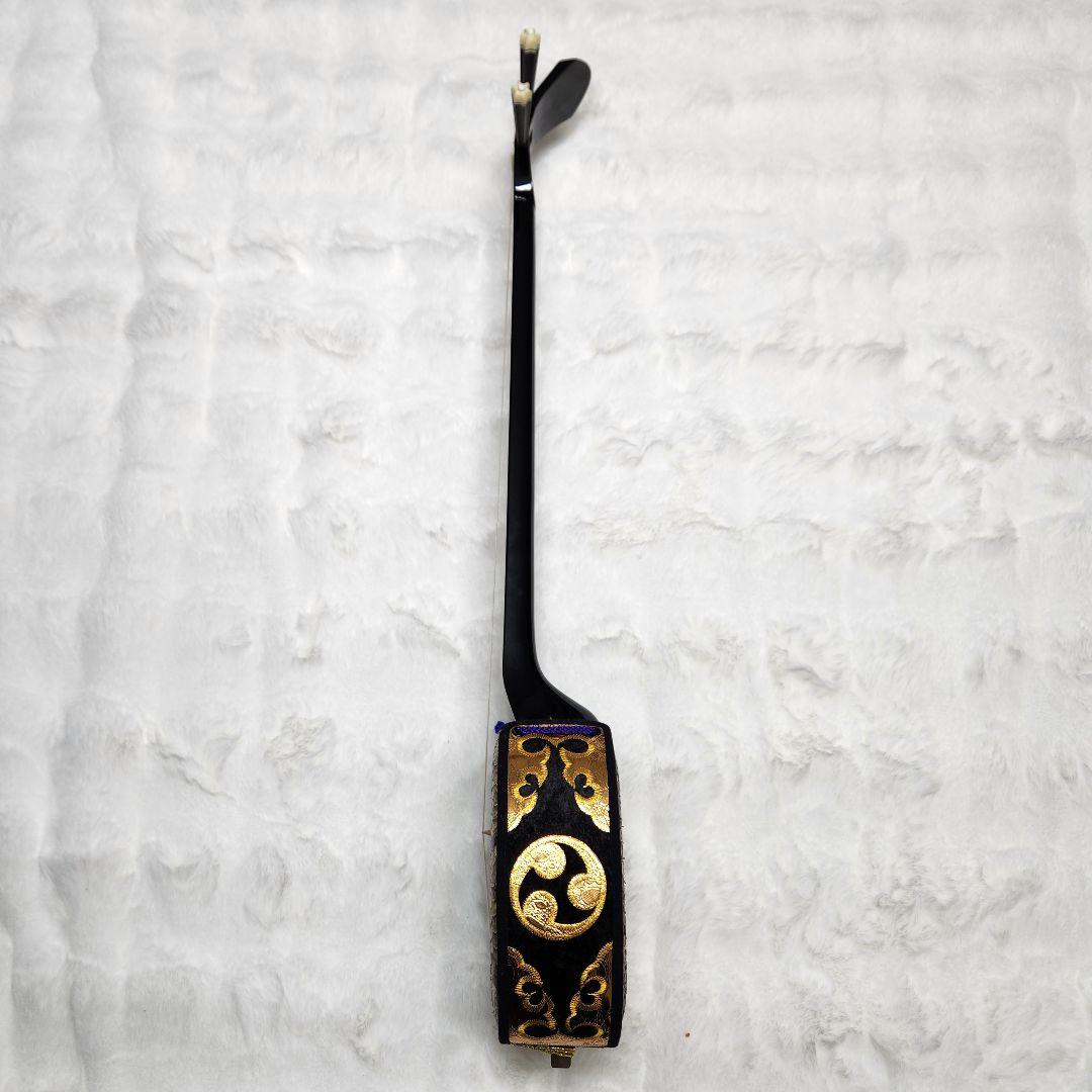 【美品】沖縄三線　守礼印　本蛇革　教本 バチ ムデ 弦 ケース　セット お得