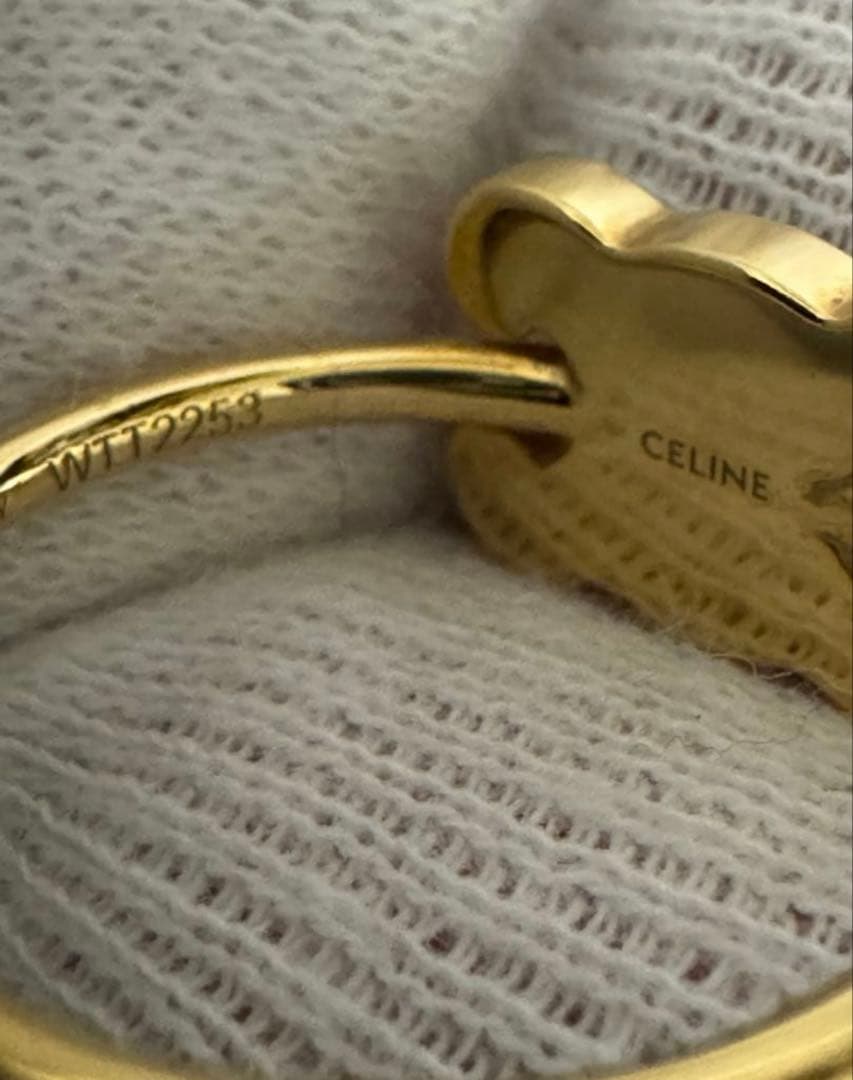 CELINE トリオンフ スモールリング　極美品