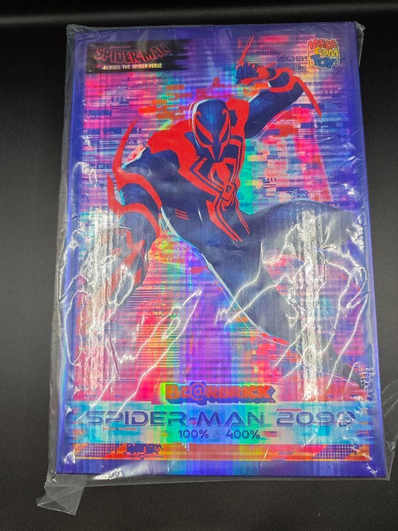 【新品未開封】ベアブリック/スパイダーマン2099 100%400%