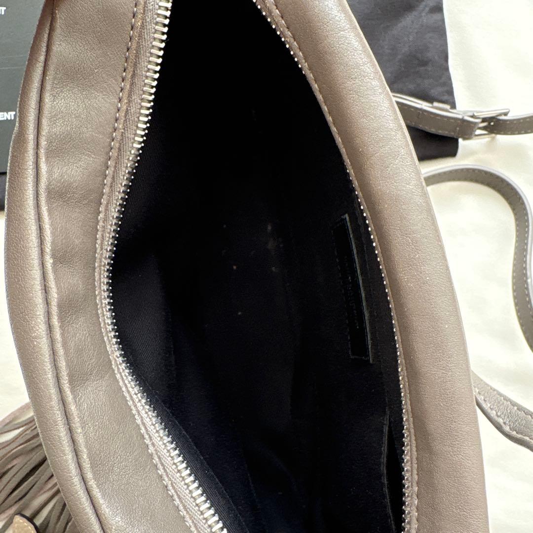 【レシート有り】サンローラン　ルーカメラバッグ　ショルダー　グレー