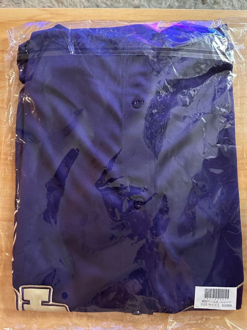 乃木坂46 2025 個別ベースボールシャツ 池田瑛紗サイズ3