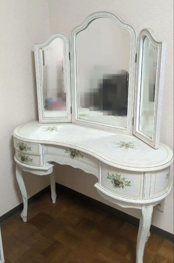 M*i様 ロココ調お姫様風 猫脚三面鏡ドレッサー