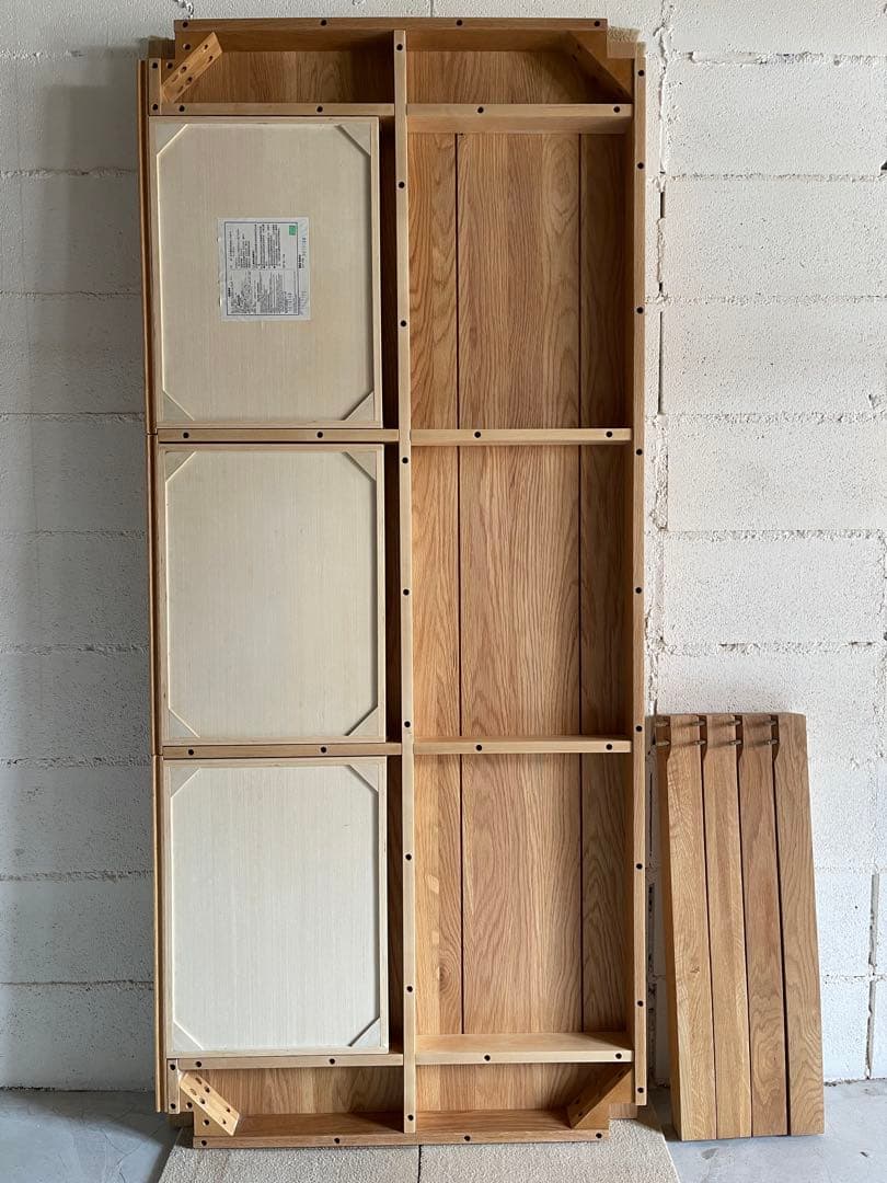 美品　無印良品　MUJI ダイニングテーブル　180 オーク無垢材　引出し付