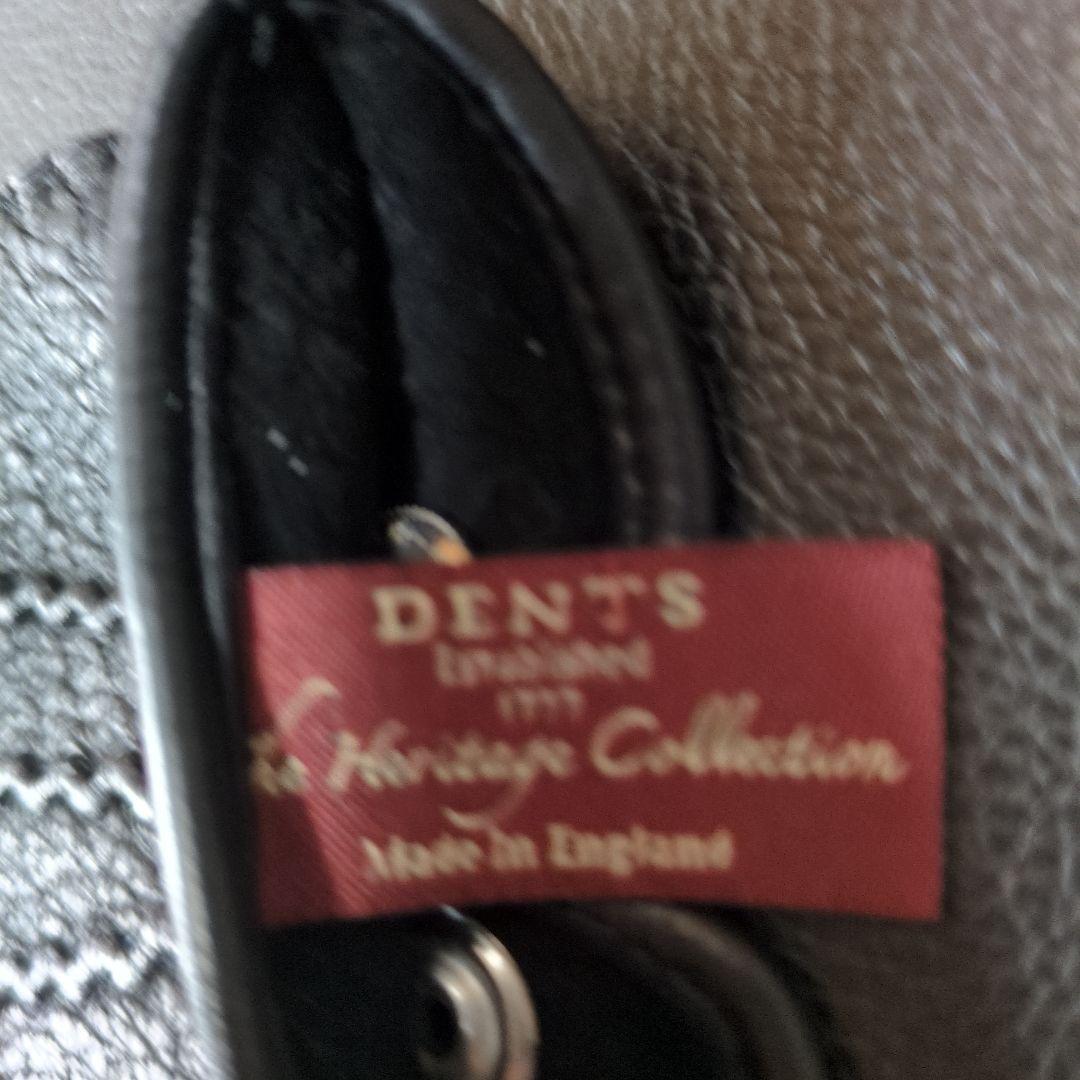 小物 DENTS MEN'S LEATHER GLOVE PECCARY BLACK