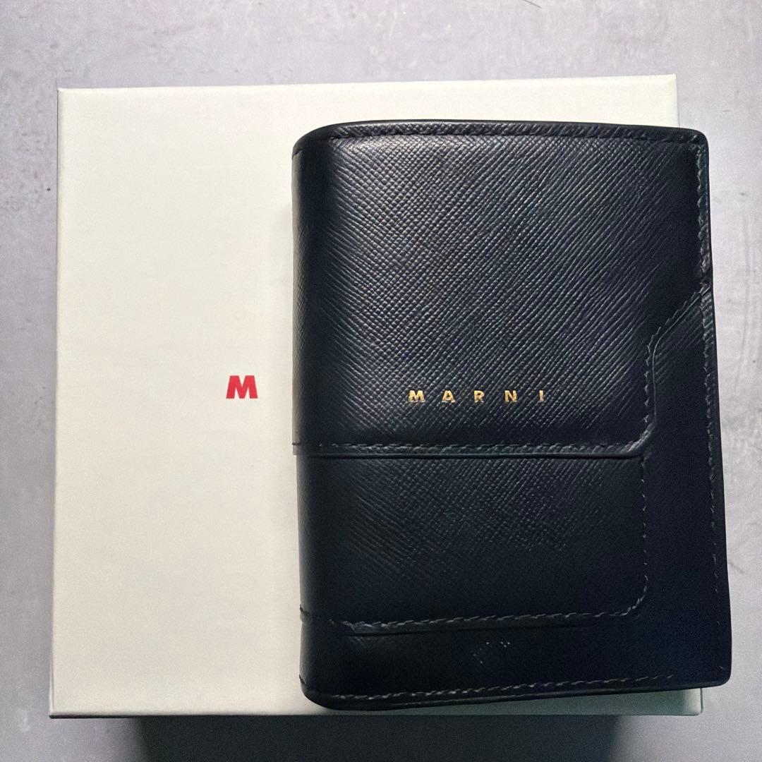 MARNI マルニ 二つ折り財布 ブラック