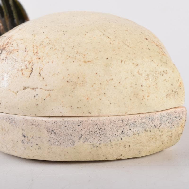 茶道具　白倉窯　伊村彰介作　蕪形　香合　共布共箱　V　8128