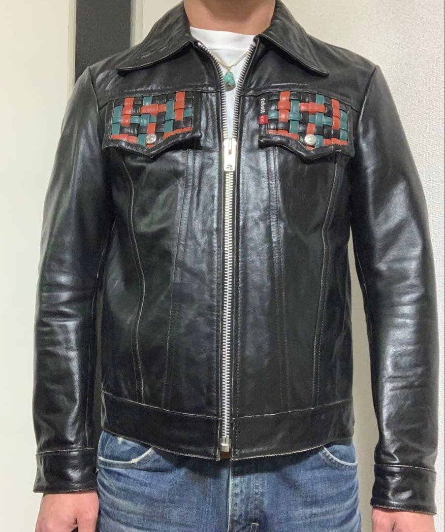 Schott（ショット）シングル ライダース レザー ジャケット