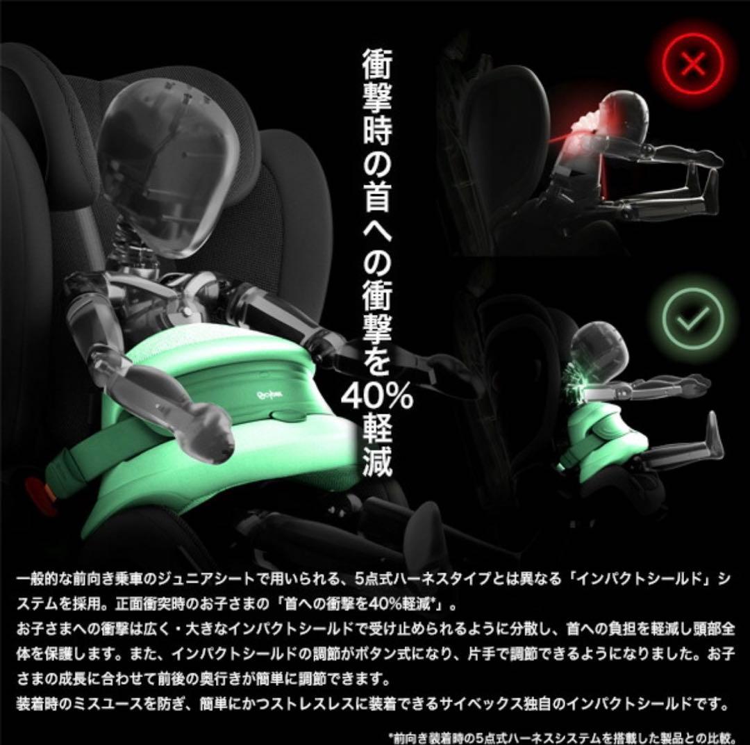 超美品 cybexサイベックス pallasパラスG2 チャイルドシート グレー