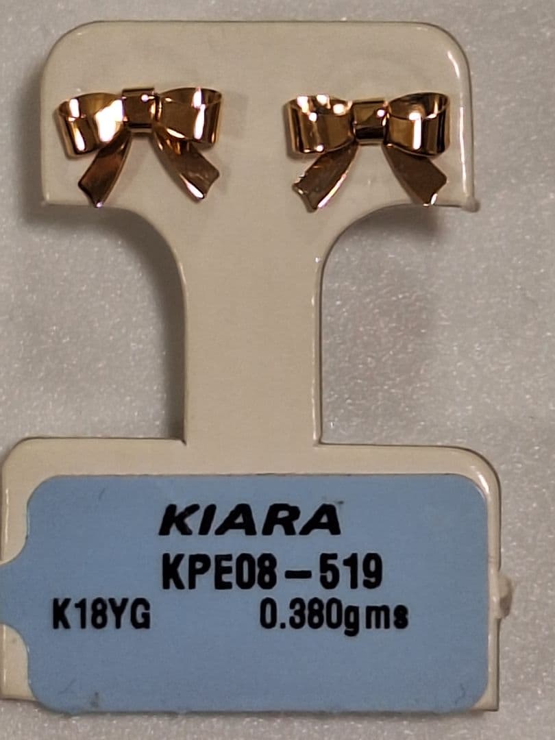 専用　KIARA　リボン　ピアス　K18YG