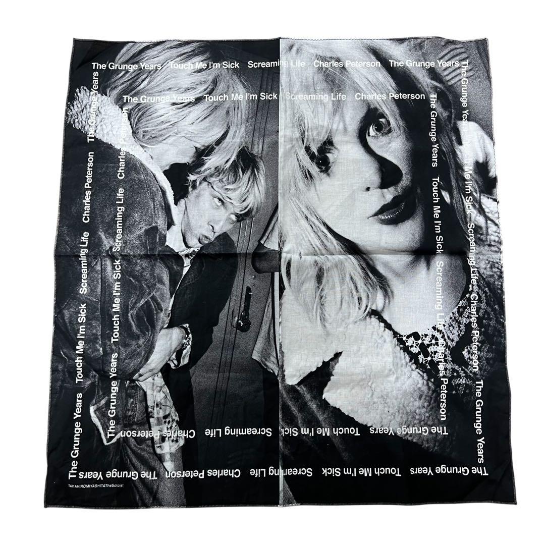 未使用品級タカヒロミヤシタ グラフィックバンダナ カートコバーン コートニーラブ