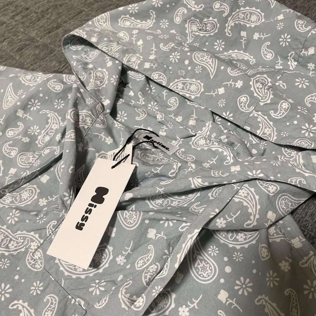 Naptime. プルオーバーパーカー　総柄SAX