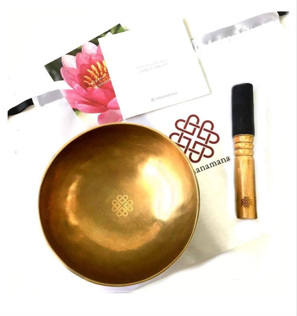 amanamanaシンギングボウル 瞑想用　18㌢