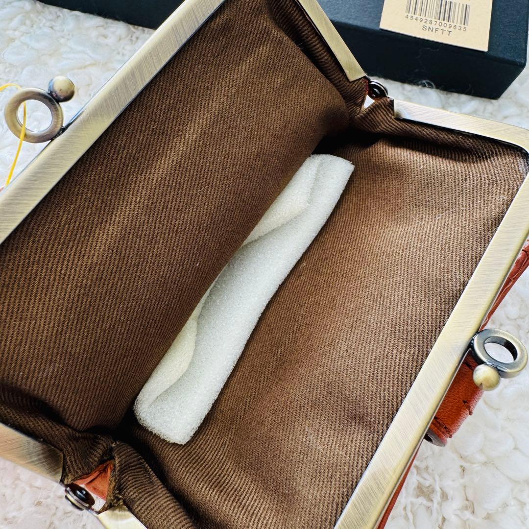 Dakota ダコタ 二つ折り財布 本革 クラプトン 財布 がま口 キャメル