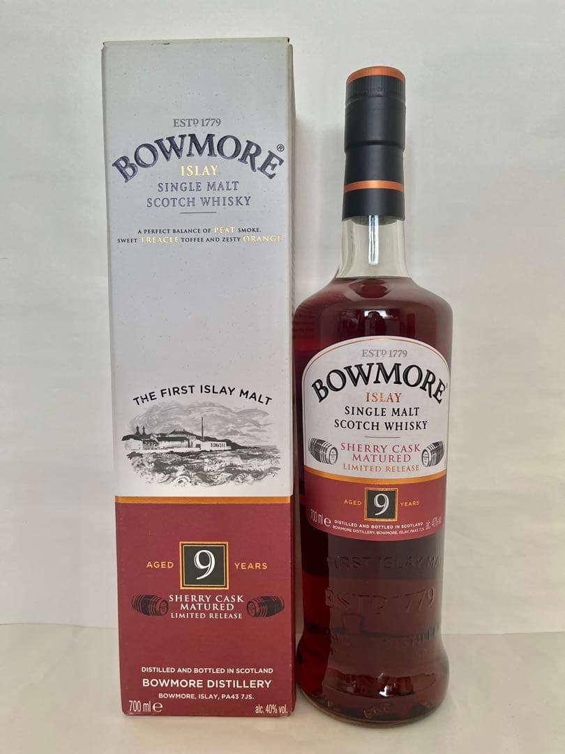 【新品】BOWMORE 9年 ボウモア シェリーカスクマチュアード　ウィスキー