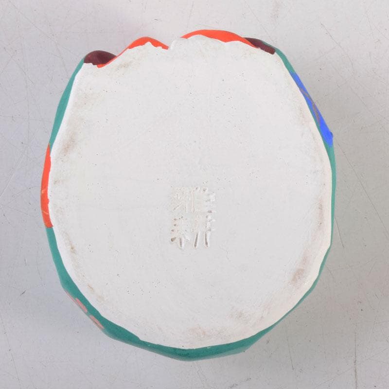 茶道具　京焼　北村雅耕作　お福　香合　共箱　V　8337