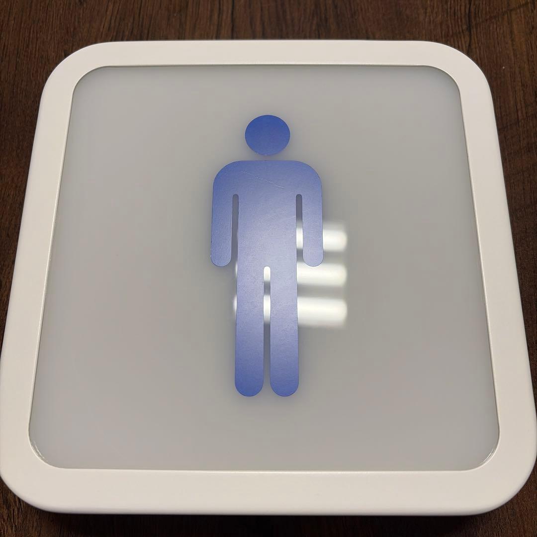 男女トイレサイン LEDライト付き