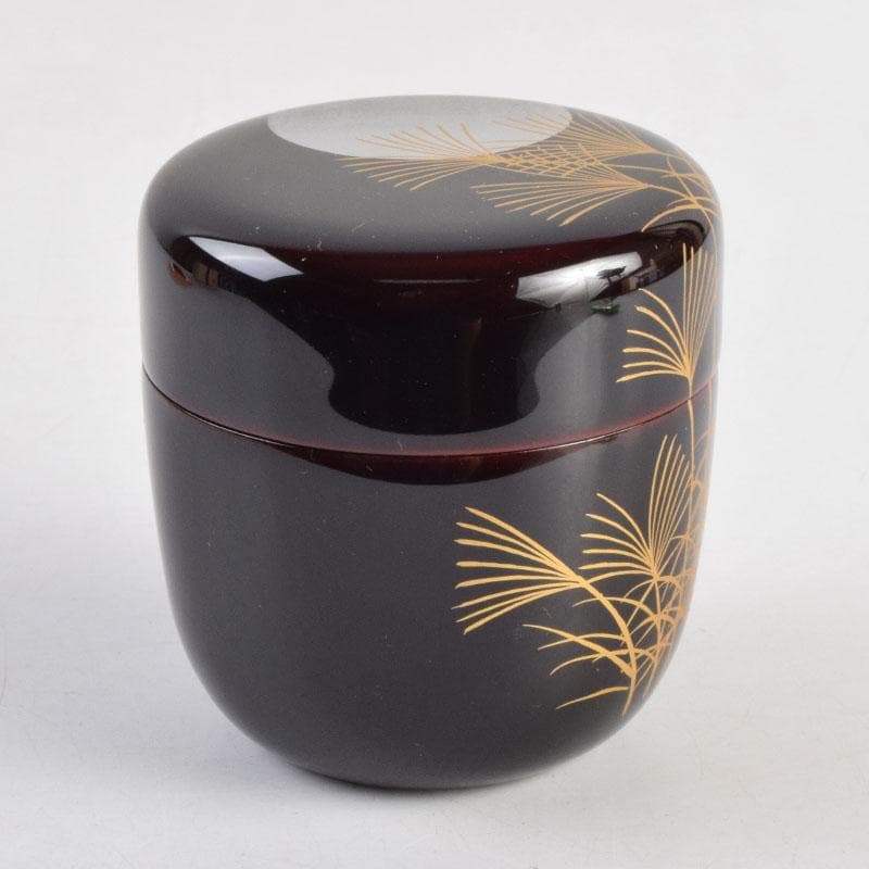 茶道具　加藤一衛造　秋月蒔絵　棗　共箱　V　8849