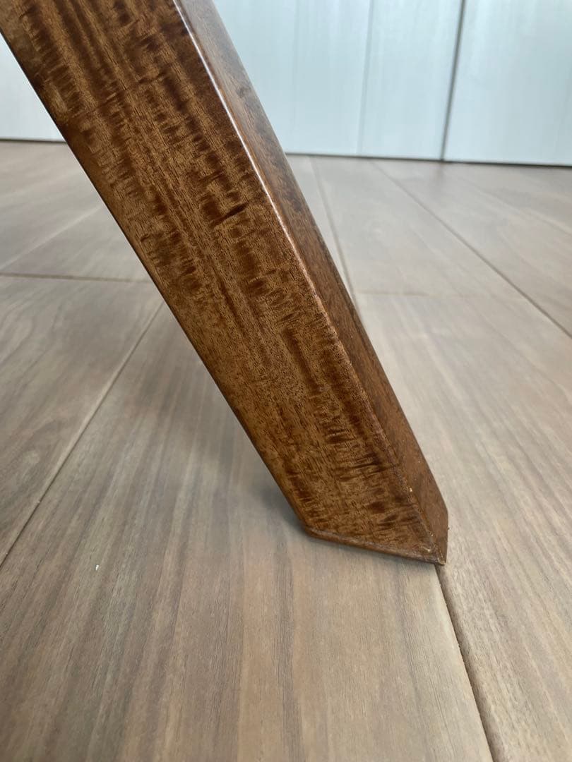 ブラウン 木製 モダンダイニングテーブル