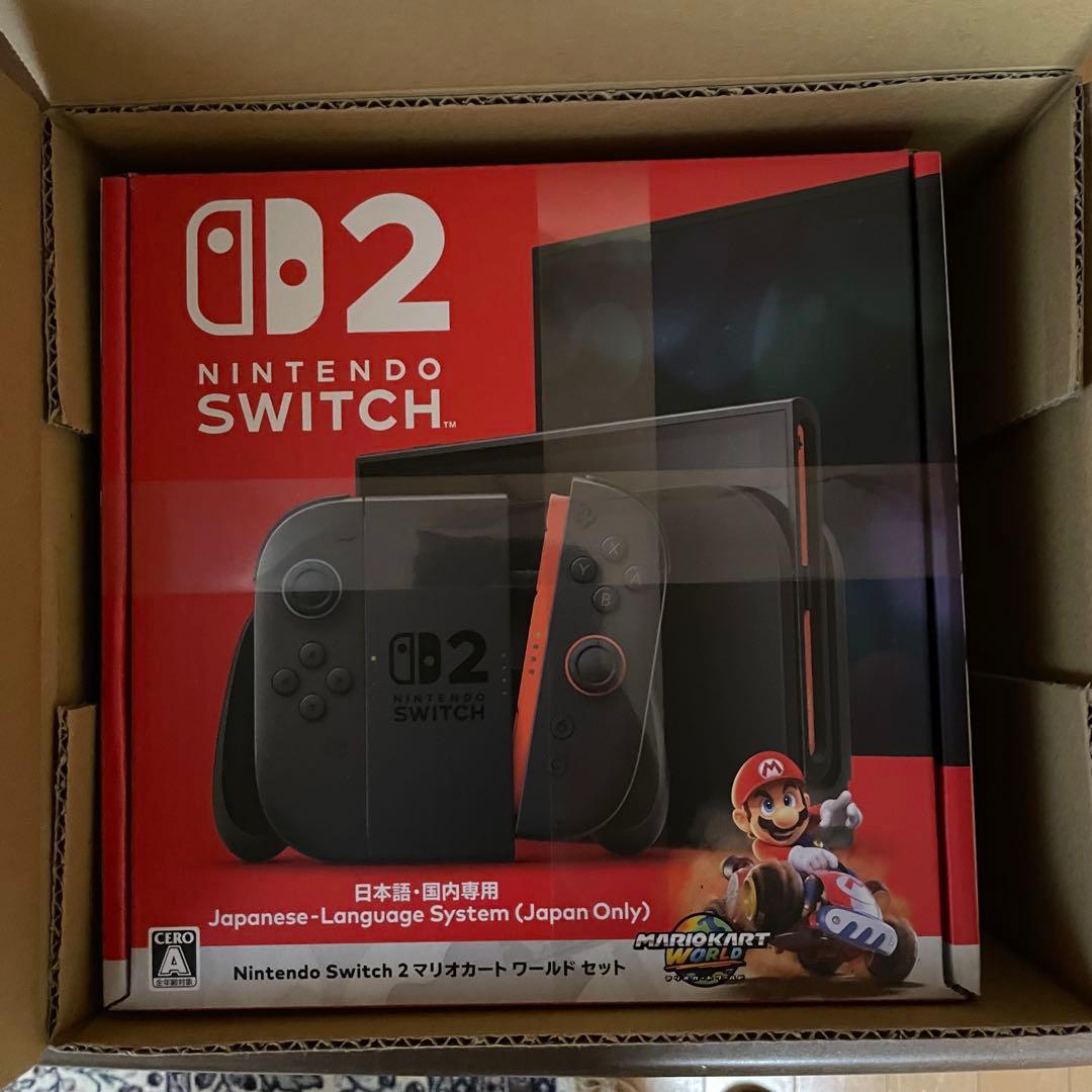 【新品未開封＆納品書付‼️】任天堂 Switch2本体国内専用 マリオカート同梱版