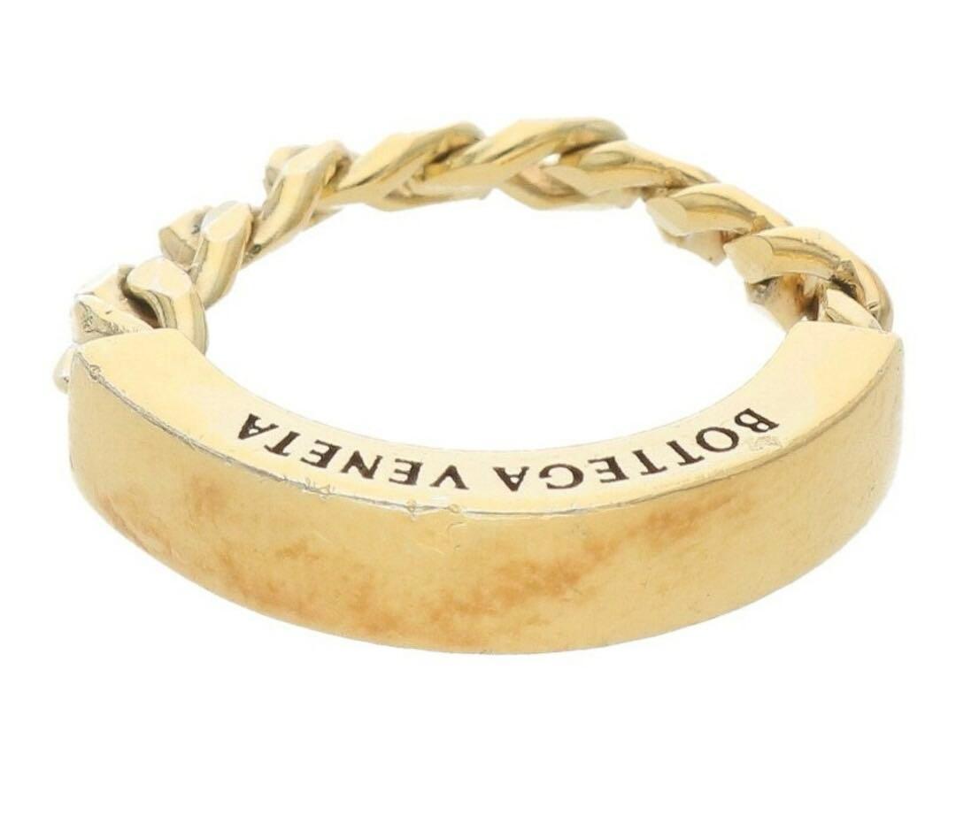 美品【BOTTEGA VENETA】ゴールドリング　メンズ