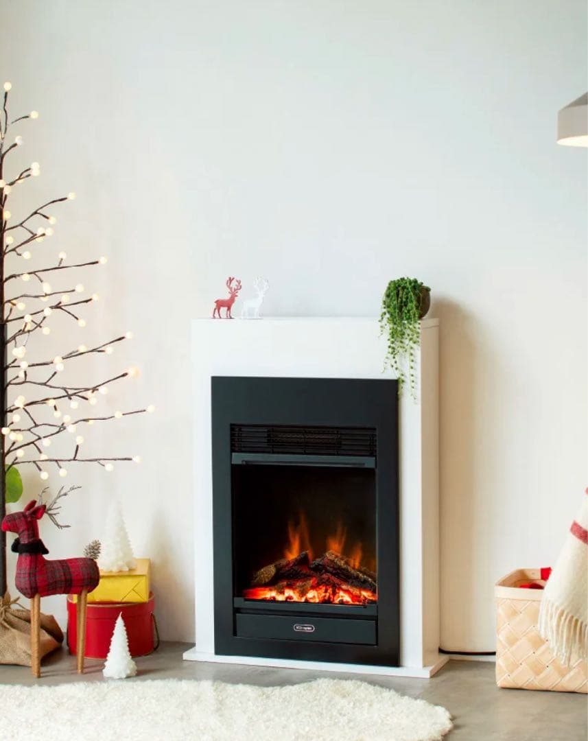 【美品】Dimplex/ディンプレックス 暖炉型ファンヒーター ベリーニII 白