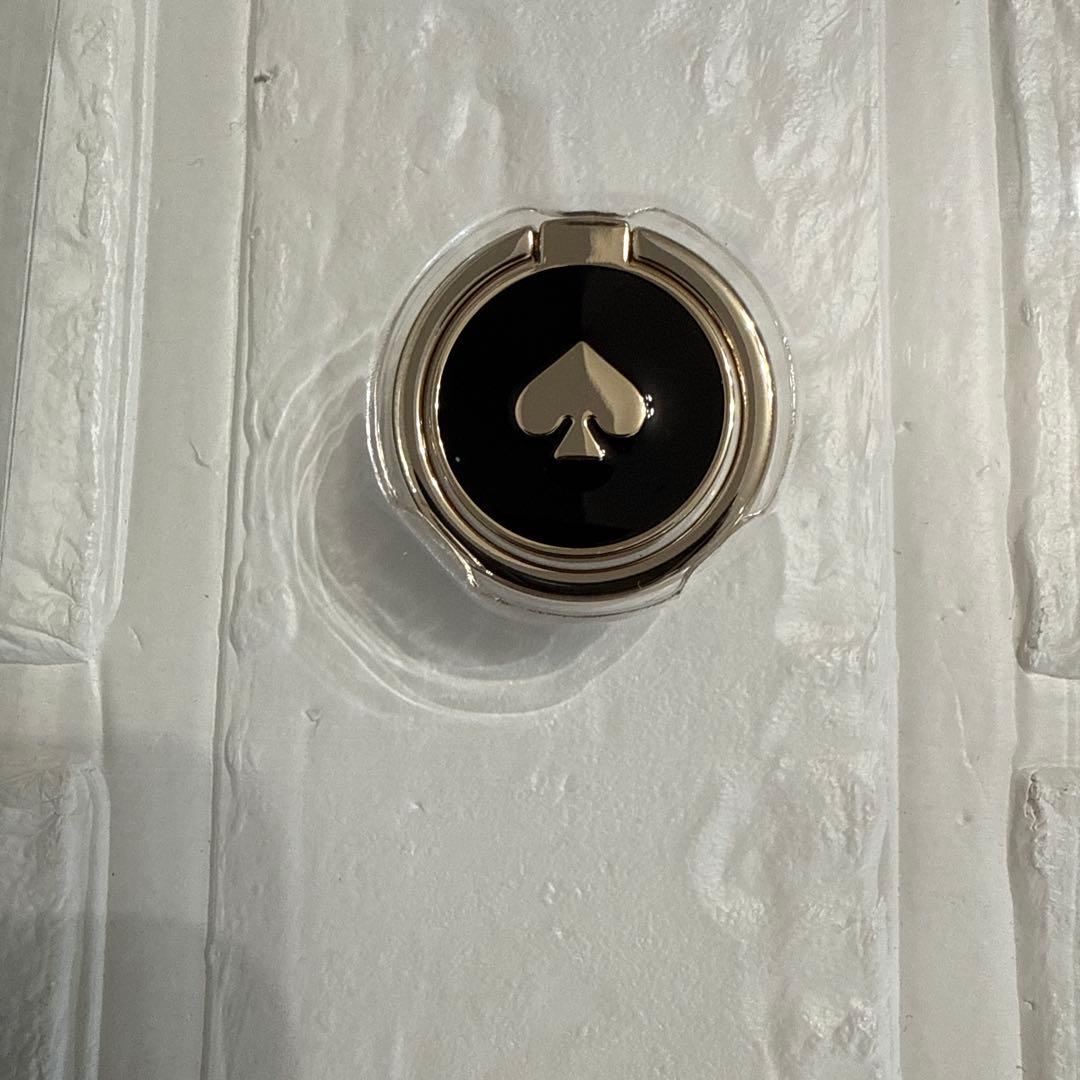 新品kate spade⭐️iPhone 16 リング付きスマホケース　スペード花