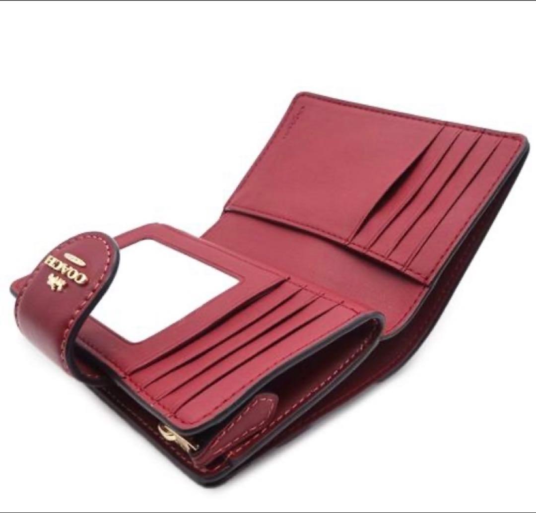 COACH 二つ折り財布 シグネチャー チェリー柄 CZ342