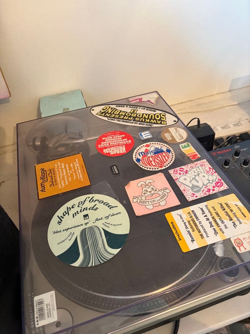 Technics ターンテーブルとミキサーカートリッジ針ヘッドホンDJセット