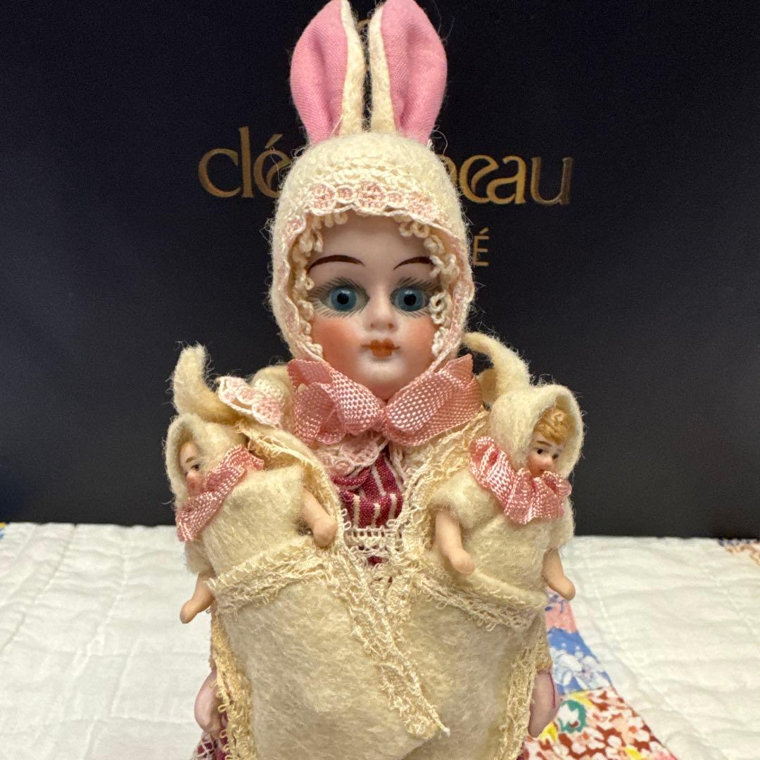 ち*る様 カマー&ラインハルトビスクドールウサギ親子