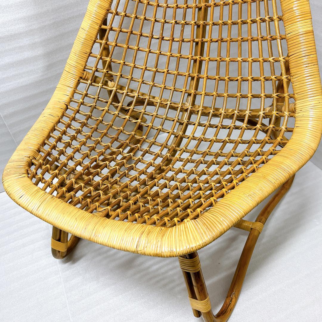 【良品✨送料無料】ラタンチェア 籐 椅子 アジアン家具 バリ風②