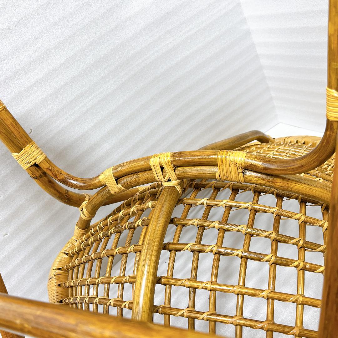 【良品✨送料無料】ラタンチェア 籐 椅子 アジアン家具 バリ風②