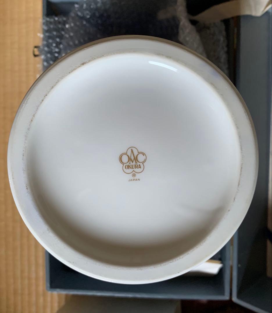 希少　大倉陶園　OKURA 高級　花瓶　正規品　フラワーベース　金彩　花　美品