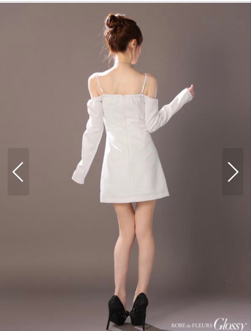 sugar glossy ドレス　ホワイト　S