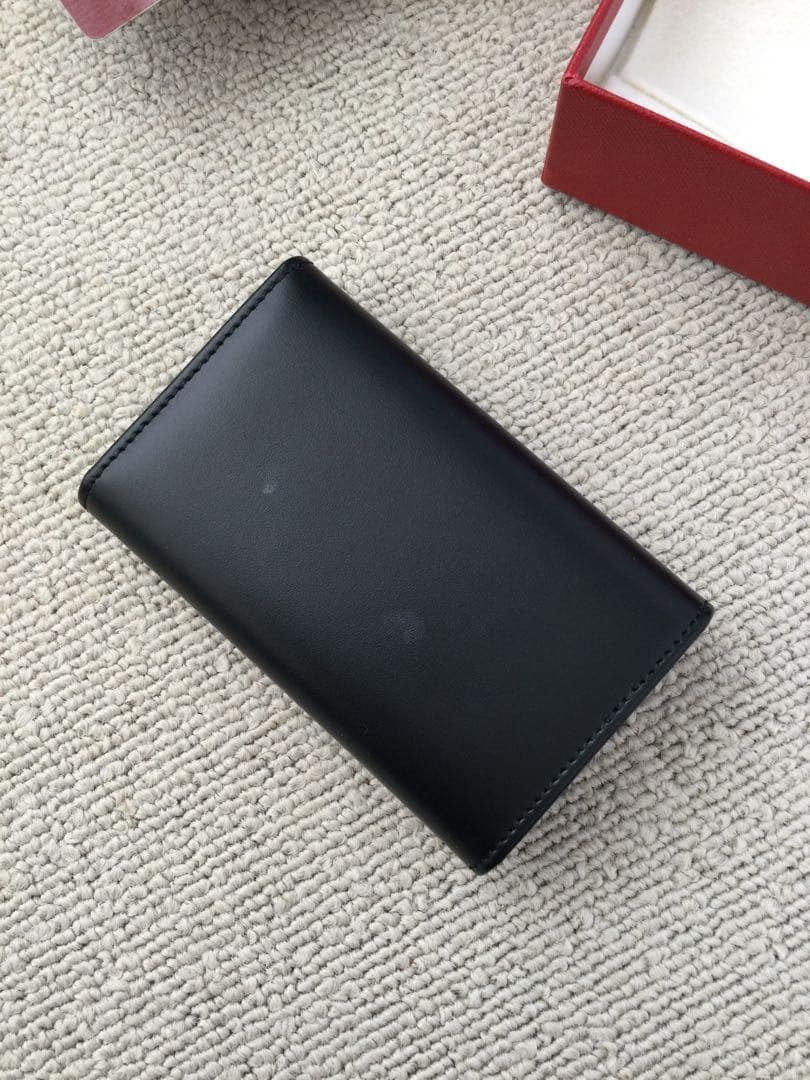 正規品 カルティエ Cartier 黒 レザー キーケース