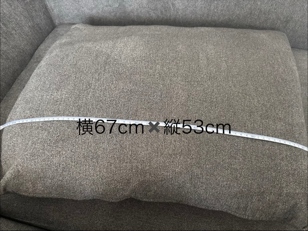 大特価!!グレー L字型ソファ 4個クッション付き