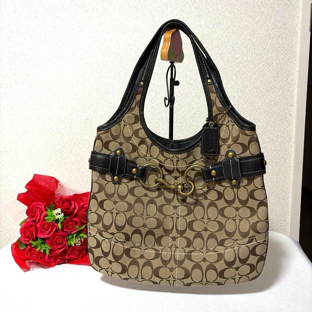 バッグ coach rare bithorse hand bag