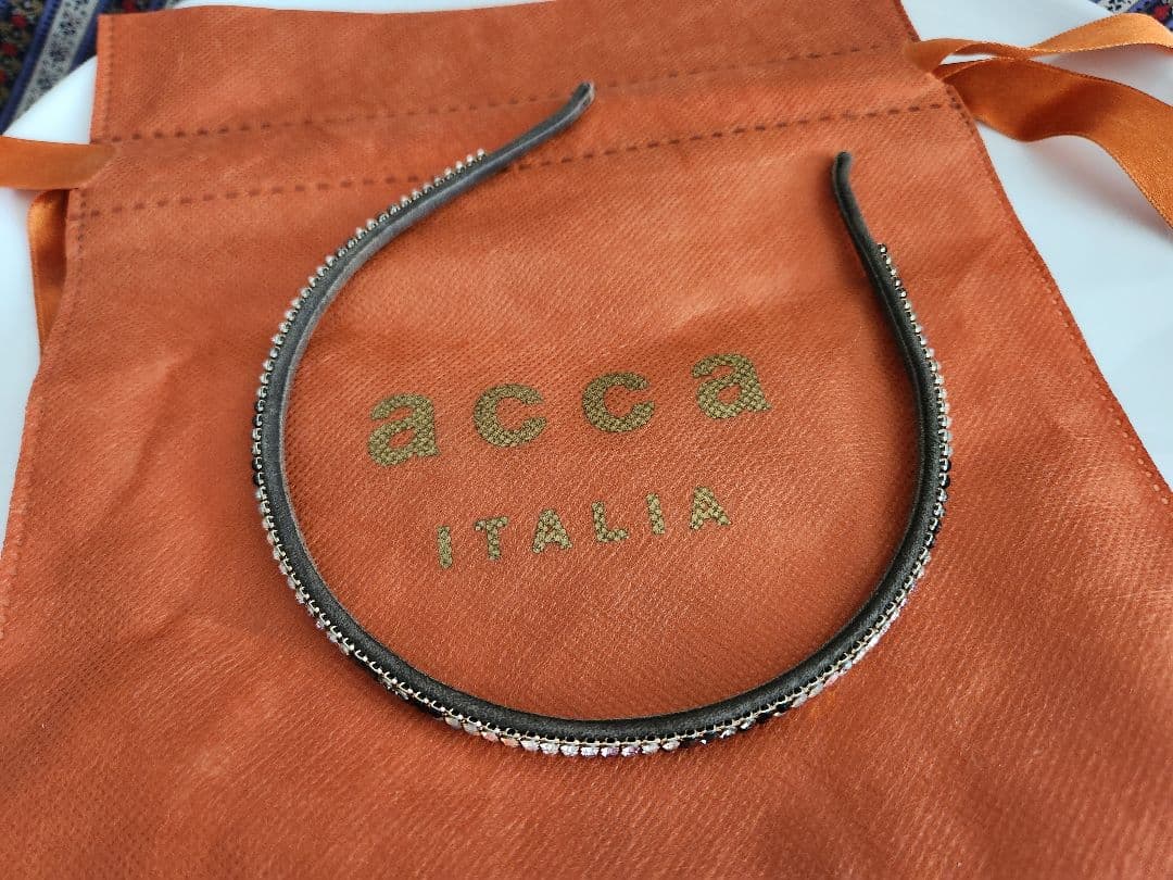 ラストセール！acca　ブリジットカチューシャ　ハンドメイド　仏製