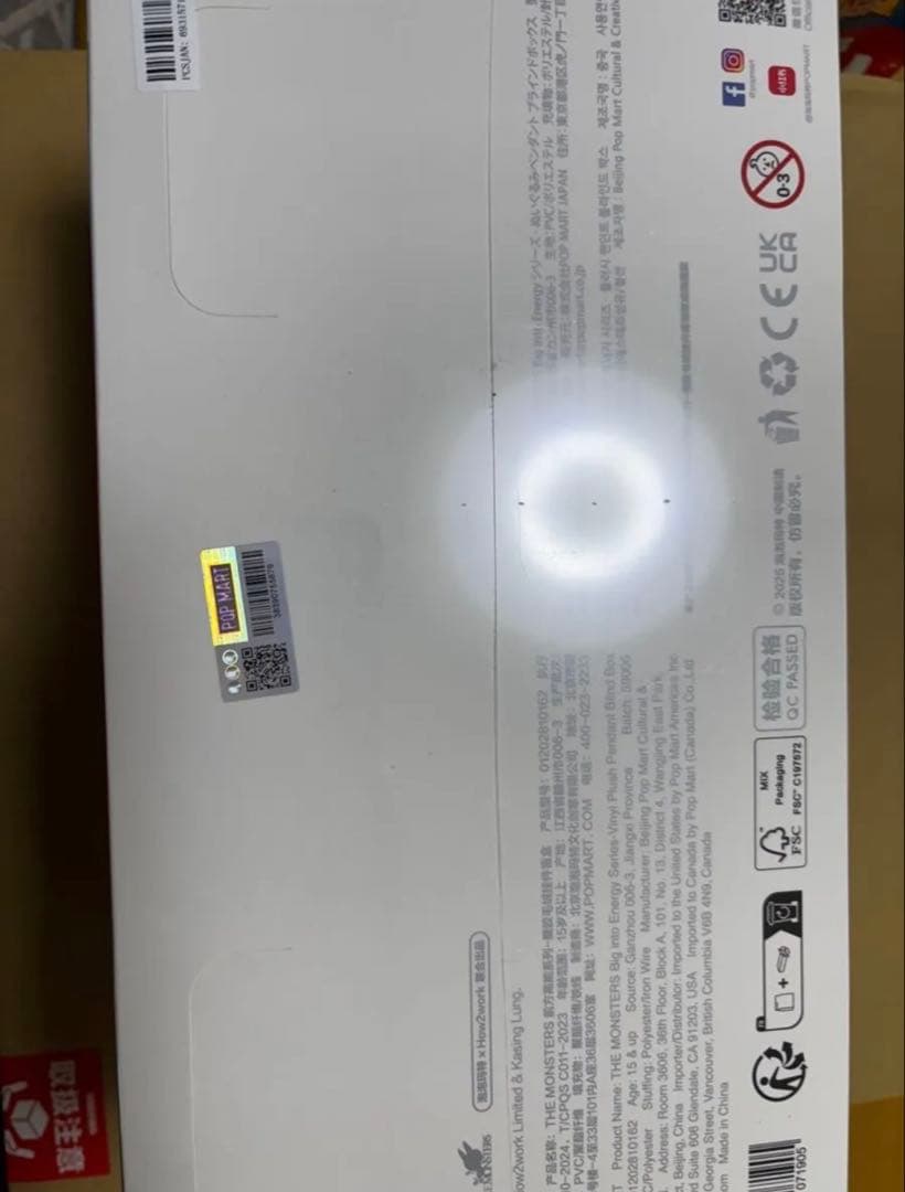 POP MART Big into Energy Labubu 1箱【6個入】