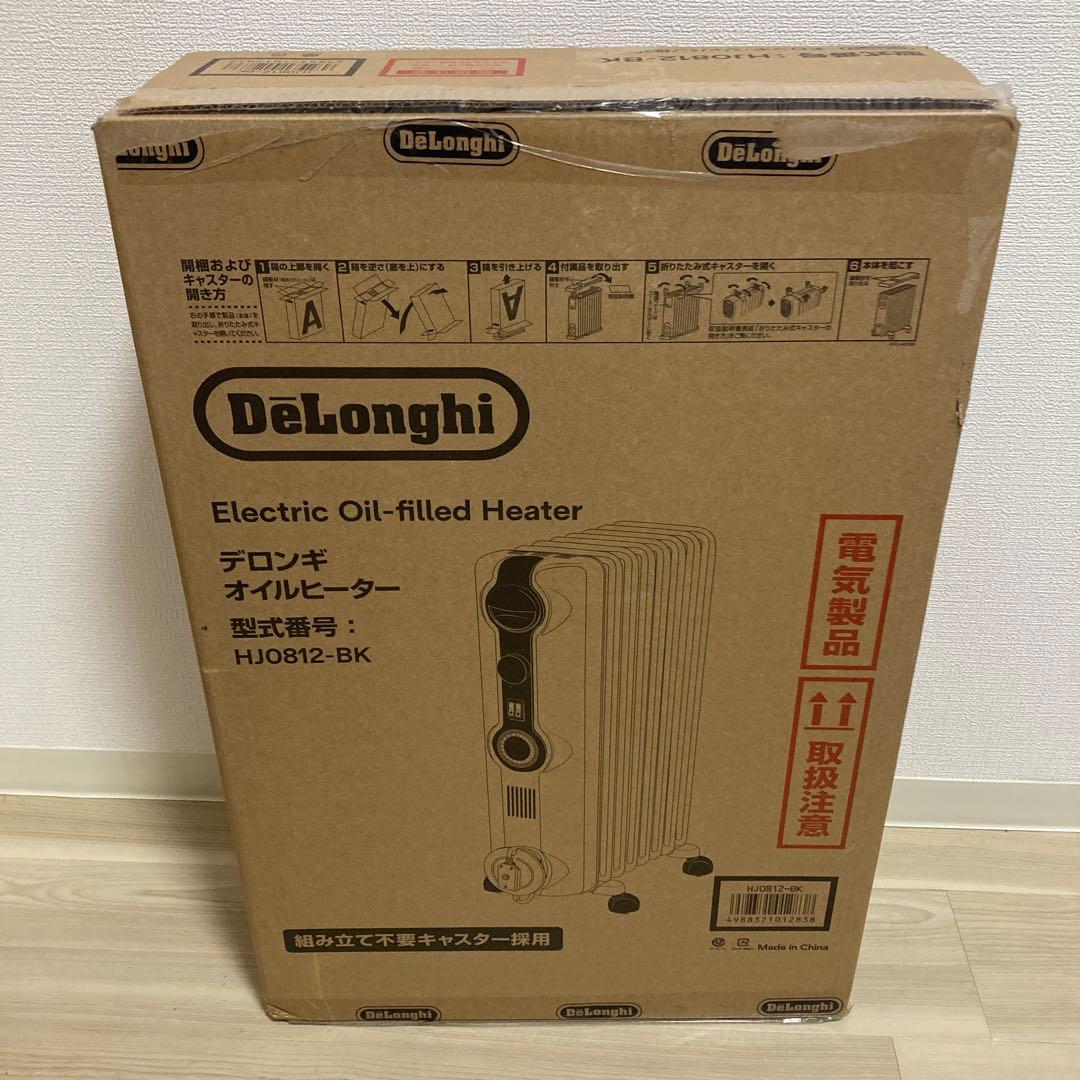 展示未使用品　DeLonghi オイルヒーター HJ0812-BK