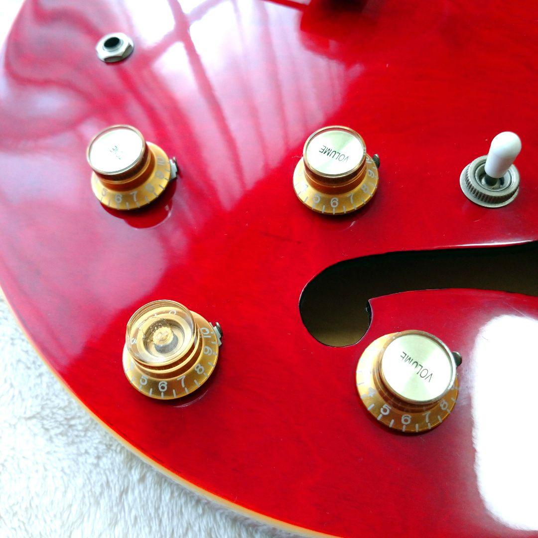 【か】エピフォン　カジノ　チェリー　　セミアコースティックギター　美品