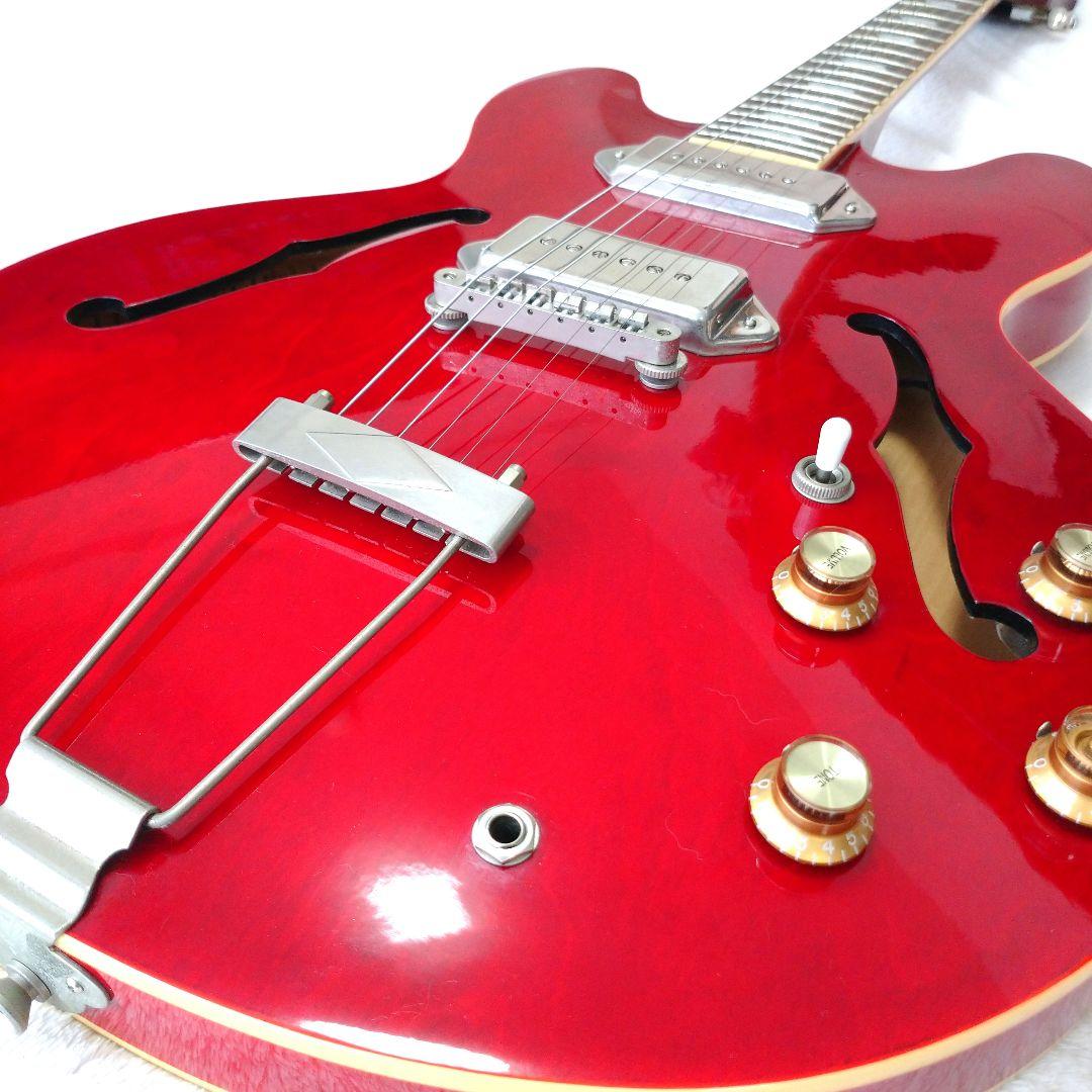 【か】エピフォン　カジノ　チェリー　　セミアコースティックギター　美品